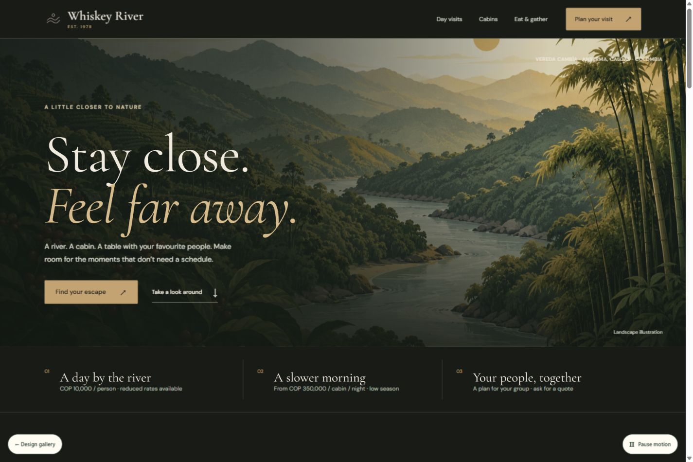 Afterglow website preview.