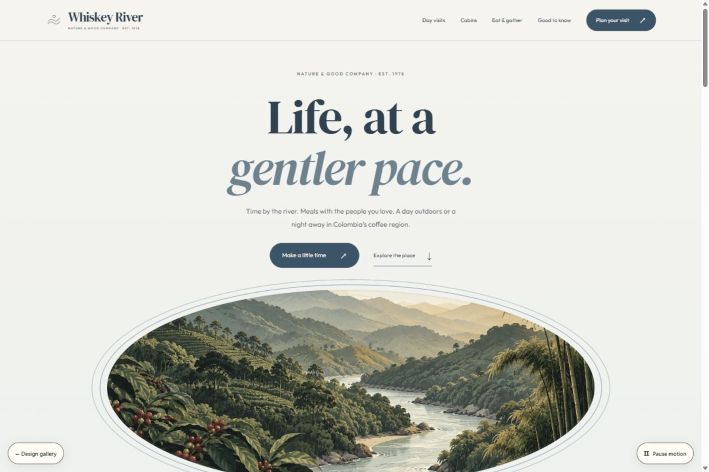 Aqua Atelier website preview.